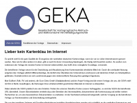 geka-online.de Webseite Vorschau