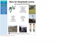geophysik-lorenz.de Webseite Vorschau