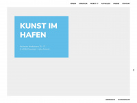 kunst-im-hafen.de Webseite Vorschau