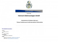 heinisch-elektro.de Webseite Vorschau