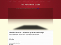 hno-praxis-casper.de Webseite Vorschau