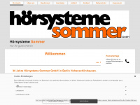 hoersysteme-sommer.de Webseite Vorschau