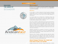 andeanface.com Webseite Vorschau