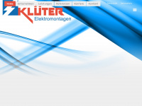 klueter-elektromontagen.de Webseite Vorschau