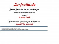 la-frutta.de Webseite Vorschau
