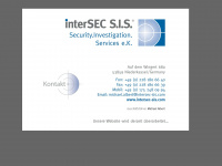 intersec-security.de Webseite Vorschau