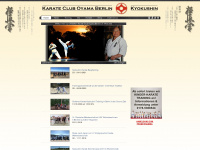 karate-club-oyama-berlin.de Webseite Vorschau