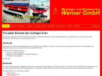 kran-werner.de Webseite Vorschau