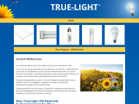 true-light.eu Webseite Vorschau