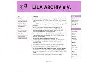 lilaarchiv.de Webseite Vorschau