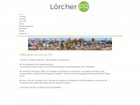 loercher-pr.de Webseite Vorschau