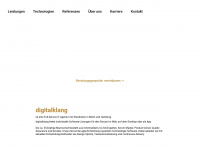 digitalklang.de Webseite Vorschau
