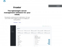 froxlor.org Webseite Vorschau