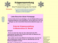 krippensammlung-heindl.de Webseite Vorschau
