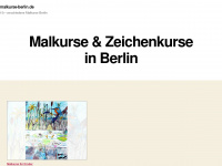 malkurse-berlin.de Webseite Vorschau