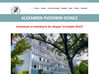 puschkinschule.eu Webseite Vorschau