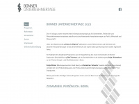 bonner-unternehmertage.de Webseite Vorschau