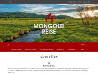 mongolei-reise.de Webseite Vorschau