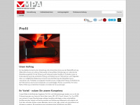 mpa-kalibrierdienst.de Webseite Vorschau