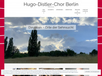 hugo-distler-chor.de Webseite Vorschau
