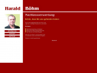 nachlass-berlin-boehm.de Webseite Vorschau