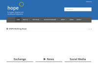 hope.be Webseite Vorschau
