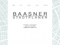 baasner-stadtplaner.de Webseite Vorschau
