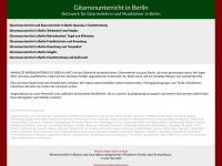 gitarrenunterricht-berlin.info Webseite Vorschau