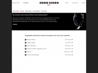 genie-essen.com Webseite Vorschau