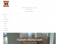 parkett-wiehle.de Webseite Vorschau