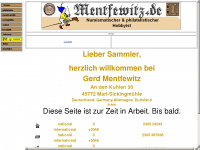 mentfewitz.de Webseite Vorschau