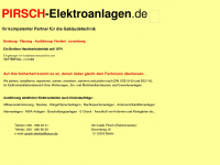 pirsch-elektroanlagen.de Webseite Vorschau