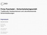 poschadel.com Webseite Vorschau