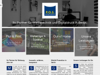 pos-werbeproduktion.de Webseite Vorschau