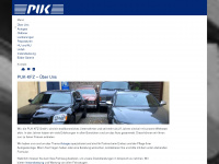 puk-kfz.de Webseite Vorschau