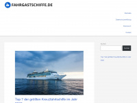 fahrgastschiffe.de Webseite Vorschau