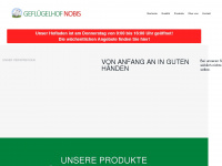 gefluegelhof-nobis.de Webseite Vorschau