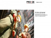 proge.at Webseite Vorschau