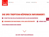 spd-treptow-koepenick.de Webseite Vorschau