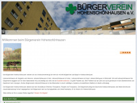 buergerverein-hsh.de Webseite Vorschau