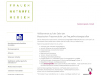 frauennotrufe-hessen.de Webseite Vorschau