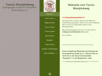 tennis-westphalweg.de Webseite Vorschau