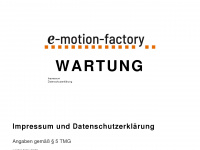 e-motion-factory.tv Webseite Vorschau