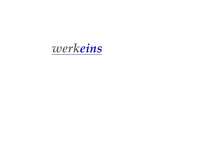 werkeins.com Webseite Vorschau