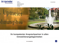 upmeier-wohnungsbau.de Webseite Vorschau