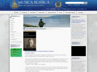 musicarussica.com Webseite Vorschau