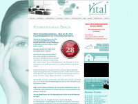 vital-kosmetikakademie.de Webseite Vorschau