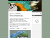 parrots-of-fredersdorf.de Webseite Vorschau