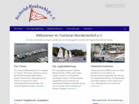 yachtclub-wendenschloss.de Webseite Vorschau