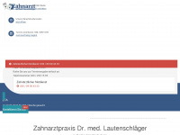 zahnarzt-lautenschlaeger.de Webseite Vorschau